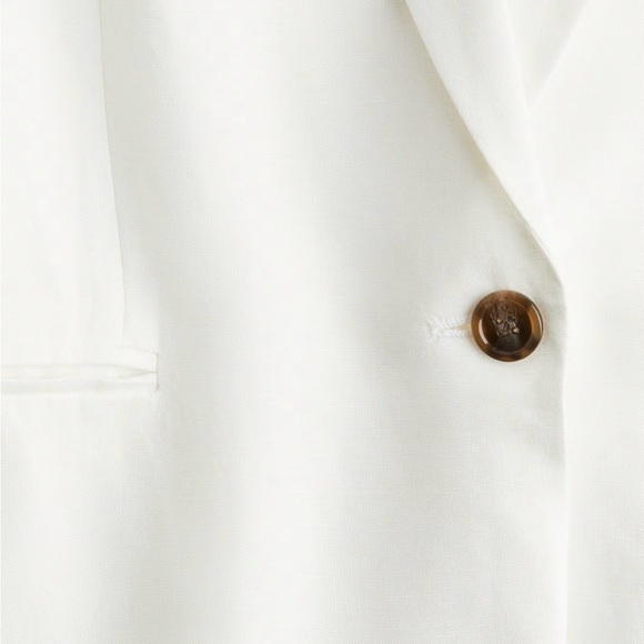 H&M Elegant Cream Women's Blazer - Picture 2 of 2